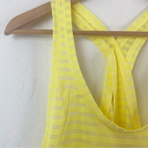 Zyia Active Yellow Lemon Nimbus Split Back Workout Tank Top Racerback Shirt New - Picture 7 of 15